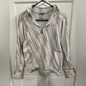 Avalanche gray and white Patterned Pullover